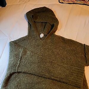 Green hoodie sweater